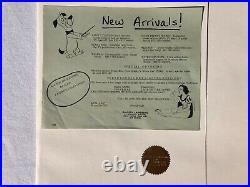 Kotick The White Seal Animation Cel from Movie Twice Signed Chuck Jones with COA
