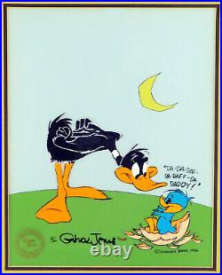 LOONEY TUNES Chuck Jones Signed Cel Limited Edition DAFFY Dad Cell Art
