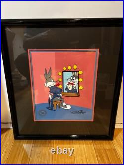 LOONEY TUNES Warner Brothers Cel Bugs Bunny Chuck Jones Signed COA