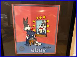 LOONEY TUNES Warner Brothers Cel Bugs Bunny Chuck Jones Signed COA
