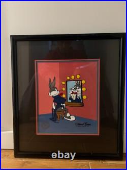 LOONEY TUNES Warner Brothers Cel Bugs Bunny Chuck Jones Signed COA