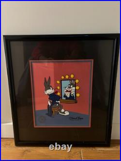 LOONEY TUNES Warner Brothers Cel Bugs Bunny Chuck Jones Signed COA
