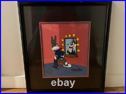 LOONEY TUNES Warner Brothers Cel Bugs Bunny Chuck Jones Signed COA