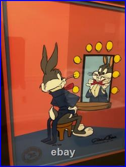 LOONEY TUNES Warner Brothers Cel Bugs Bunny Chuck Jones Signed COA