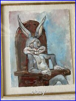 Limited Edition /300 Chuck Jones Signed Giclee & hand painted Bugs Bunny cel
