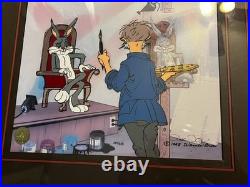 Limited Edition /350 Chuck Jones Signed Giclee & hand painted Bugs Bunny cel COA