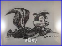 Limited edition Giclee of Pepe le Pew signed by Chuck Jones, #76 of 120