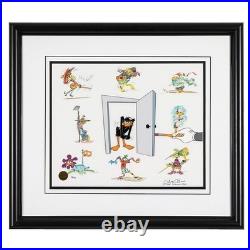 Looney Tune Cel Chuck Jones Signed Daffy Duck Limited Edition Art Looney Tune Cel Chuck Jones Signed Daffy Duck Limited Edition Art