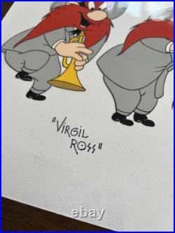 Looney Tunes Animation Cel The Jazz Player Yosemite Sam Signed Virgil Ross