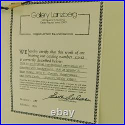 Looney Tunes Cel Bugs Bunny Chuck Jones Signed Limited Edition Art Palm Springs