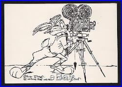 Looney Tunes Chuck Jones Signed Bugs Bunny Circle Gallery Card 1987