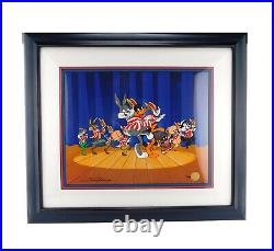 Looney Tunes Chuck Jones Signed Bugs Bunny Wile Coyote Porky Pig Cel Limited Art