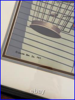 Looney Tunes Chuck Jones Signed Framed Cel Tweety Sylvester Limited Warner Bros