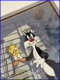 Looney Tunes Chuck Jones Signed Framed Cel Tweety Sylvester Limited Warner Bros