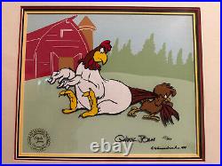 Looney Tunes Foghorn Leghorn Henery Hawk Chuck Jones Limited Edition Signed Cel