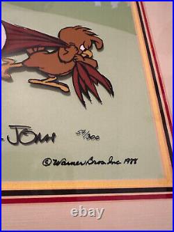 Looney Tunes Foghorn Leghorn Henery Hawk Chuck Jones Limited Edition Signed Cel