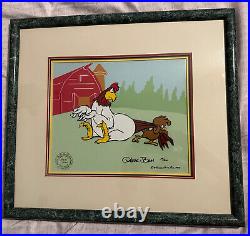 Looney Tunes Foghorn Leghorn Henery Hawk Chuck Jones Limited Edition Signed Cel