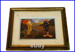 Looney Tunes Signed Chuck Jones framed art print Limited Elmer Fudd Daffy Duck