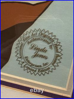 Looney Tunes WILE COYOTE ROAD RUNNER Salt And Pepper Chuck Jones Signed Cel LE