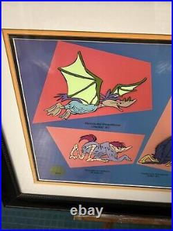 Looney Tunes limited ed art Evolution Of DaffyCOA CMI/5 Chuck Jones signed