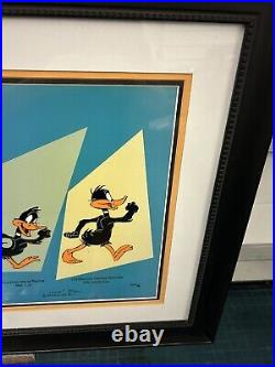 Looney Tunes limited ed art Evolution Of DaffyCOA CMI/5 Chuck Jones signed