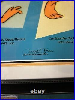 Looney Tunes limited ed art Evolution Of DaffyCOA CMI/5 Chuck Jones signed