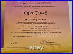 MICHIGAN J FROG IV Cel Chuck Jones Limited Edition Signe Artists Proof 20/75
