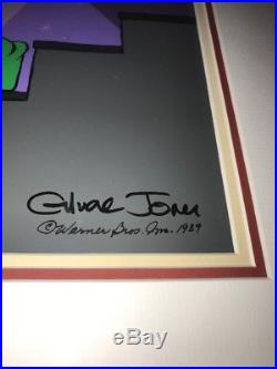 MICHIGAN J. FROG IV Hand Painted Chuck Jones Signed Limited Ed Cel Singing WB