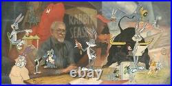 MIKE KUPKA Signed Rabbit Season Bugs Bunny Warner Bros Ltd Ed of 80 on Canvas