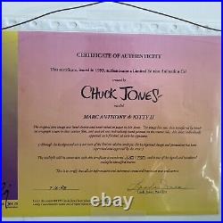 Marc Anthony And Kitty II, Limited Edition Animation Cel Signed Chuck Jones 1993