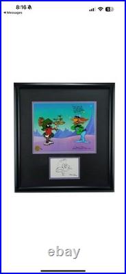 Marvin Martian Chuck Jones Signed Cel Duck Dodgers Original Sketch Art