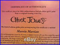 Marvin Martian Ltd Ed Giclee Print 1998 Original Drawing Signed Chuck Jones COA