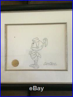 Marvin The Martian Duck Dodgers Signed Chuck Jones Original Animation Cell