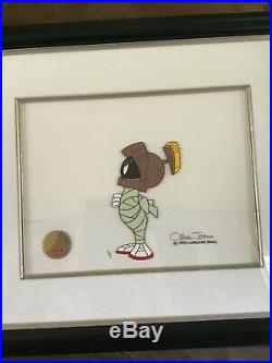 Marvin The Martian Duck Dodgers Signed Chuck Jones Original Animation Cell