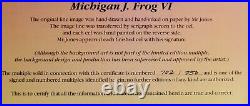 Michigan J. Frog VI Limited Edition Cel Signed Chuck Jones Rare #702/750