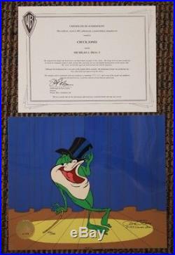Michigan J. Frog V Cel Chuck Jones Hand-Signed Looney Tunes UF Limited Edition