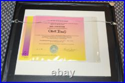 Mrs Doubtfire Movie Production Animation Cel Signed Chuck Jones With Seal Framed