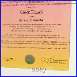 NASTY CANASTA Chuck Jones Cel Daffy Duck Looney Tunes Animation Art Cell