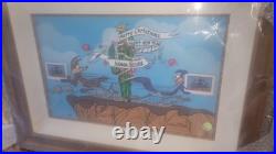 Neiman Marcus Chuck Jones Looney Tunes Signed Framed Print COA Ltd Ed