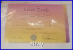 Neiman Marcus Chuck Jones Looney Tunes Signed Framed Print COA Ltd Ed