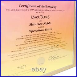 OPERATION EARTH Chuck Jones Cel Warner Bros. Bugs Bunny Looney Tunes Art Cell OPERATION EARTH Chuck Jones Cel Warner Bros. Bugs Bunny Looney Tunes Art Cell