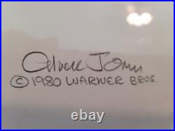 One of a kind Art & Drawing Signed Chuck Jones drawing and Cel