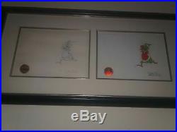 One of a kind. Chuck Jones signed Cel and drawing how the Grinch stole Christmas