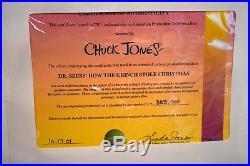 Orig. Signed Chuck Jones How the Grinch Stole Christmas Production Cel & Drawing