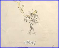Orig. Signed Chuck Jones How the Grinch Stole Christmas Production Drawing Max