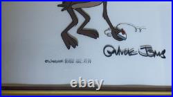 Original Hand-Painted Cartoon Cel of Wile E Coyote Hand Signed by Chuck Jones