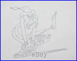Original Signed Chuck Jones How the Grinch Stole Christmas Production Drawing