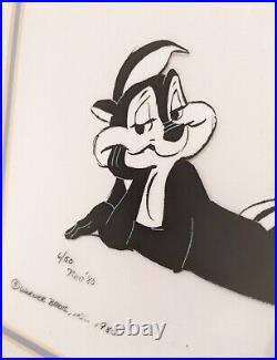 Original Signed Chuck Jones Warner Brother Animation Cell Of Pepe Le Pew 6/50