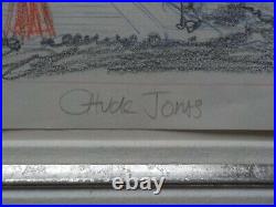 Original Warner BOYHOOD Daze Sketch Drawing Cel Cell Signed Chuck Jones/Noble