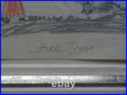 Original Warner BOYHOOD Daze Sketch Drawing Cel Cell Signed Chuck Jones/Noble